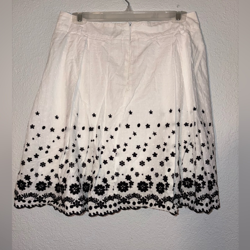 Star City Boho Cottagecore Embroidered 100% cotton skirt size 9 - Picture 2 of 6